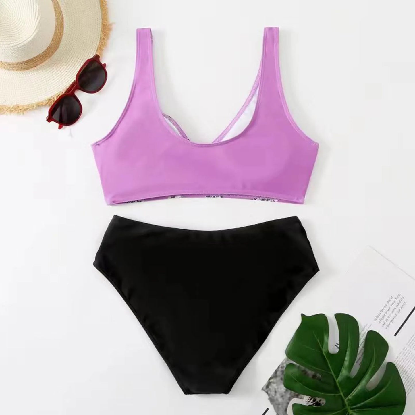 Costume da bagno stampato diviso in Bikini costume da bagno Sexy con diamanti alla moda da donna nuovo costume da bagno Bikini Sexy femminile Set Push Up nuoto